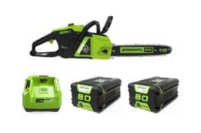 מסור שרשרת 12(305 מ"מ)80V PRO שתי סוללות 2Ah ומטען