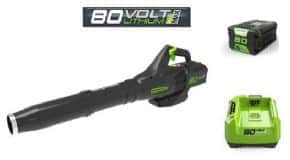 מפוח עלים 80V PRO(חדש) + סוללה 2.0Ah + מטען מהיר greenworks