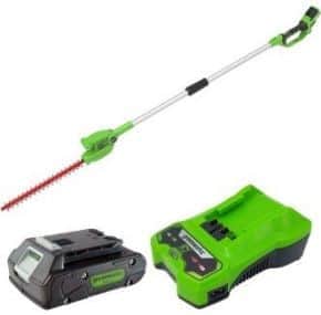 מגזמת גובה 24V(דגם משופר)אורך כללי 2.2 מ'' סוללה 4.0Ah ומטען