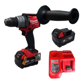 מקדחה | שתי סוללות 5HA ומטען | 290420 | Milwaukee