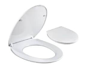 מושב אסלה טריקה שקטה התקנה עילית לבן