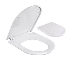 מושב אסלה טריקה שקטה לאסלה ישרה התקנה עילית לבן