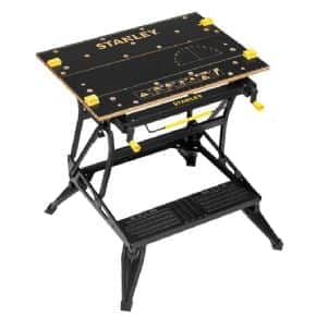 שולחן עבודה מתכוונן כולל מלחצים STANLEY