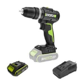 מקדחה 20V | סוללה 2Ah ומטען | WORX | WE213.9