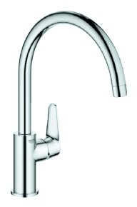 ברז פרח START CURVE כרום ניקל GROHE (פיה ארוכה-מטבח)