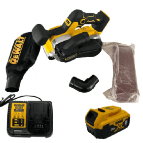 מלטשת סרט 20V | סוללה 5HA ומטען | DeWALT | DCW220