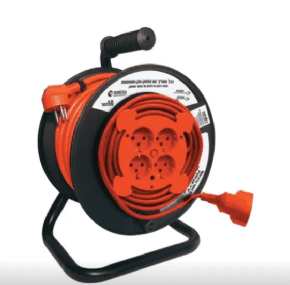 כבל תוף 25 מטר 4 שקעים