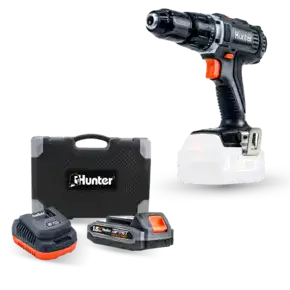 מקדחה 18V | סוללה 1.5Ah ומטען | 100315-007 | HUNTER