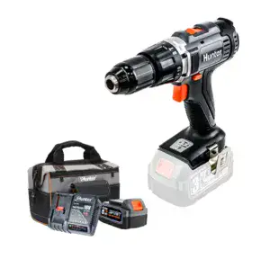 מברגה רוטטת/קודחת 18V - סוללה 5Ah | מטען 6.5A | תיק בד