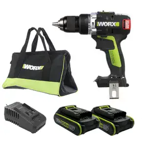 מקדחה 20V | שתי סוללות 2AH ומטען | WORX | WU189.9