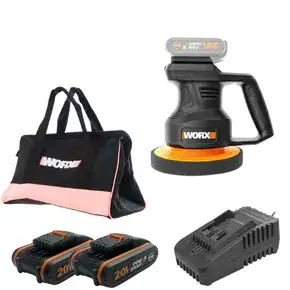פולישר לרכב 20V | שתי סוללות 2AH ומטען | WORX | WX858.9