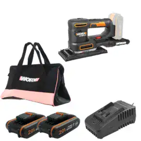 מלטשת 20V | שתי סוללות 2AH ומטען | WORX | WX820.9