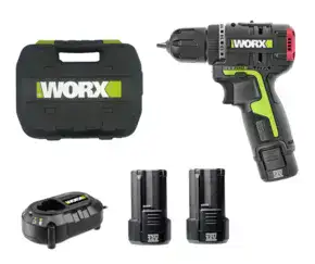 מקדחה 12V | שתי סוללות 2AH ומטען | WORX | WU130