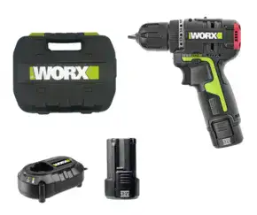 מקדחה 12V | סוללה 2Ah ומטען | WORX | WU130