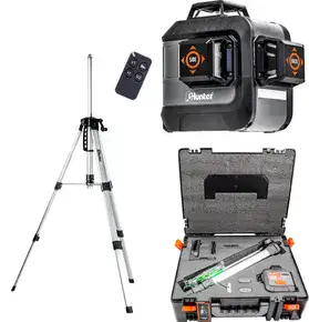 סט מודולרי פלס לייזר תלת מימד כולל שלט וחצובה 103200-005