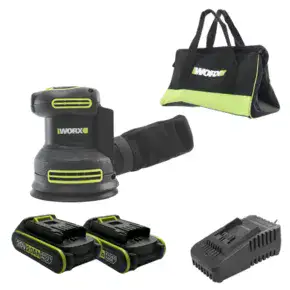 מלטשת 20V | שתי סוללות 2AH ומטען | WORX | WU657