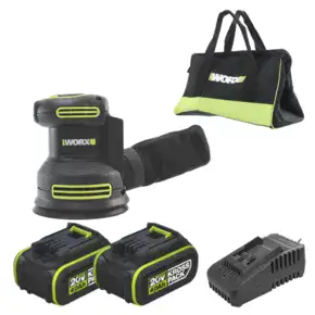 מלטשת 20V | סוללה 4AH ומטען | WORX | WU657