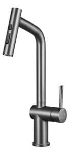 ברז מטבח נשלף SUPREME אפור מטאלי AQUILA PREMIUM