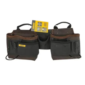 חגורת קבלנים פאוץ דיוולט מעור יוקרתיבעל 11 תאים