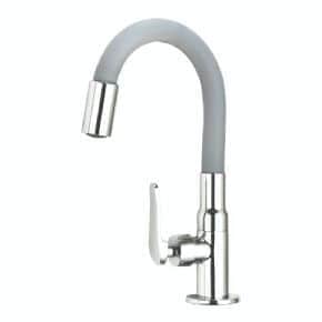 ברז פרח מים קרים פיה בצבע אפור