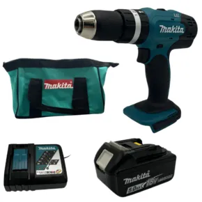 מקדחה 18V | סוללה 5HA ומטען | Makita | DHP453