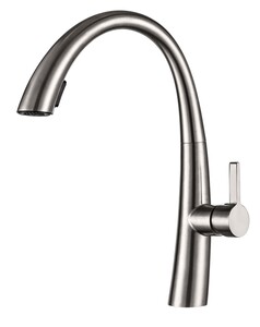 ברז מטבח נשלף WAVE כרום מוברש AQUILA PREMIUM - פאר נשר