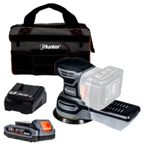מלטשת 18V | סוללה 2.5Ah ומטען | 100502-004 | HUNTER
