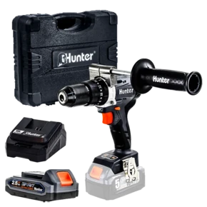 מברגה רוטטת/קודחת בראשלס 18V HD - סוללה 2.5Ah | מטען 3A | מזוודה