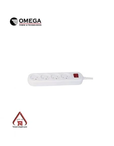 רב שקע כולל מפסק - 4 שקעים