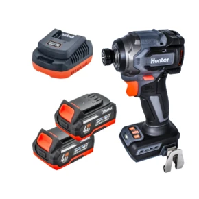 אימפקט 18V | שתי סוללות 4AH + מטען | 100312-033 | HUNTER