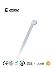 חבק ניילון 66 לבן 9/800 מ"מ 100 בשקית OMEGA