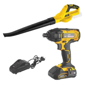 סט מברגה ומפוח | סוללה אחת 2Ah ומטען | GPT