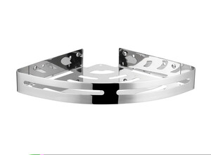 מדף פינתי בהדבקה Set & Stick כסוף - פאר נשר