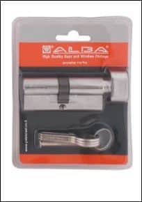 צילינדר ניקל 81 ממ כפתור