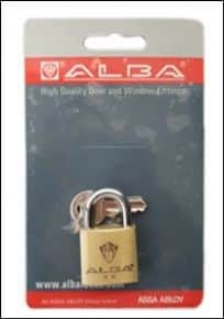 מנעול תליה 30 א ALBA