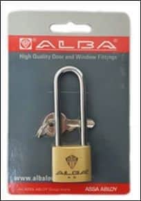 מנעול תליה 30 ג - אלבא