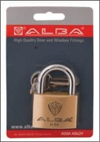 מנעול תליה 50 א - אחיד ALBA