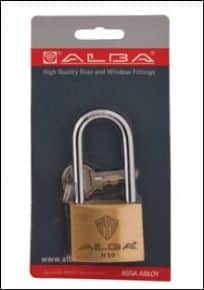מנעול תליה 50 ב - אחיד ALBA