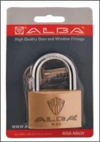 מנעול תליה 60 א - אחיד ALBA