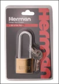 מנעול תליה 30 ג Herman