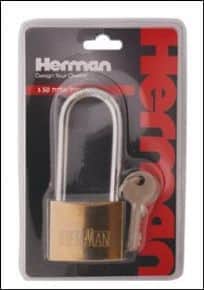 מנעול תליה 50 ג Herman