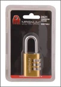 מנעול קומבינציה 30 ממ פליז MAGNUM