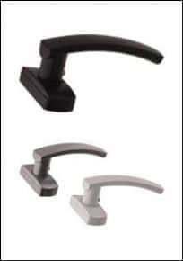 ידית שחורה חצי קפיצית