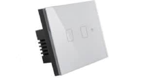 מפסק תאורה כסוף 2 מתגים | WF3-SWTC-2G-SLV