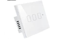 מפסק תאורה שחור 3 מתגים TOUCH WIFI