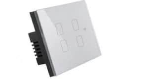 מפסק תאורה כסוף 3 מתגים+מאסטר TOUCH WIFI